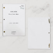 Screenplay II Visitekaartje (Voorkant / Achterkant)