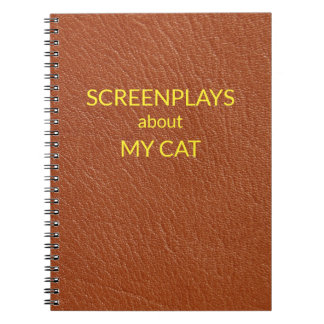 "Screenplays About My Cat" Leather-Look Notitieboek