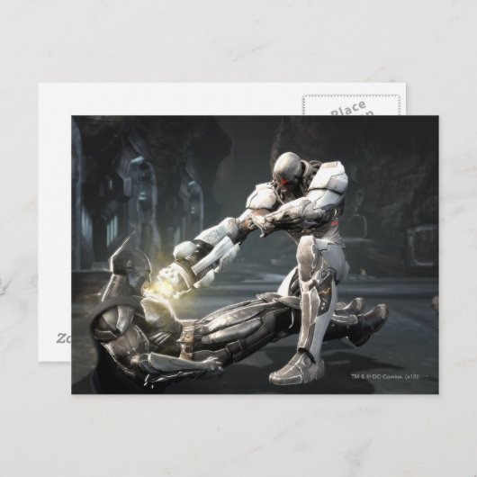 Screenshot: Batman vs Cyborg Briefkaart (Voorkant / Achterkant)