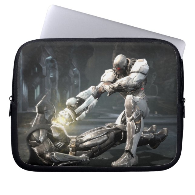 Screenshot: Batman vs Cyborg Laptop Sleeve (Voorkant)