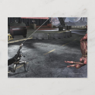 Screenshot: Batman vs Flash Briefkaart