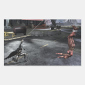 Screenshot: Batman vs Flash Rechthoekige Sticker (Voorkant)