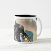 Screenshot: Cyborg 2 Tweekleurige Koffiemok (Voorkant rechts)