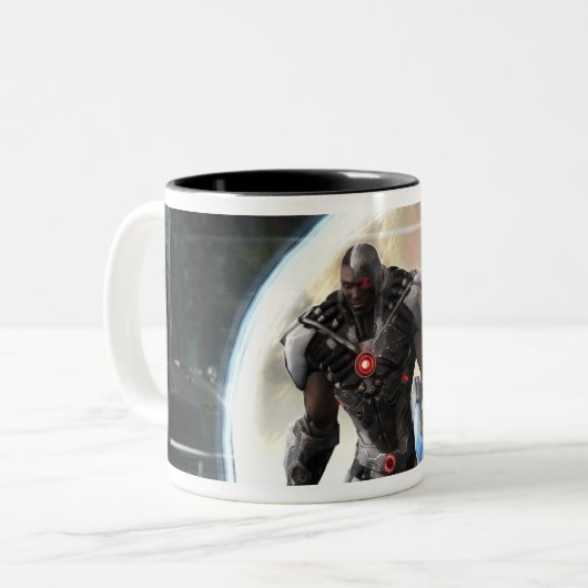 Screenshot: Cyborg 2 Tweekleurige Koffiemok (Voorkant links)