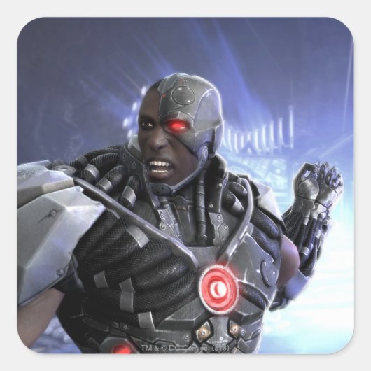 Screenshot: Cyborg 2 Vierkante Sticker (Voorkant)