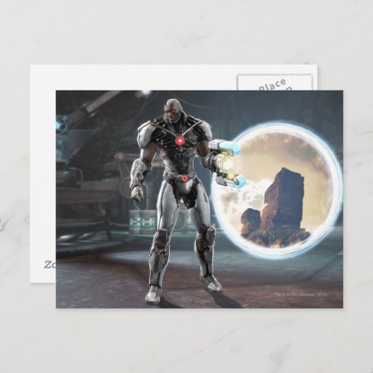 Screenshot: Cyborg 3 Briefkaart (Voorkant / Achterkant)