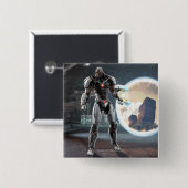 Screenshot: Cyborg 3 Vierkante Button 5,1 Cm (Voorkant /achterkant)