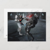 Screenshot: Cyborg vs Batman Briefkaart (Voorkant / Achterkant)