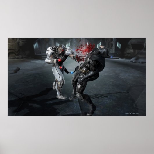 Screenshot: Cyborg vs Batman Poster (Voorkant)