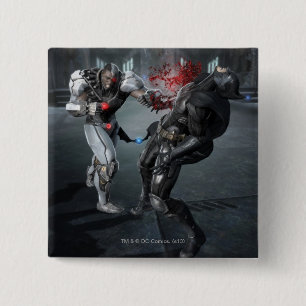 Screenshot: Cyborg vs Batman Vierkante Button 5,1 Cm