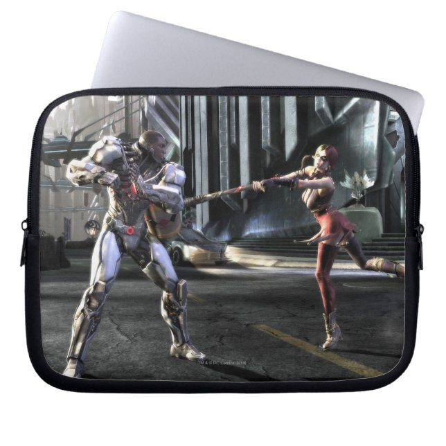 Screenshot: Cyborg vs Harley Laptop Sleeve (Voorkant)