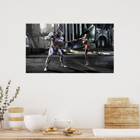 Screenshot: Cyborg vs Harley Poster (Keuken)