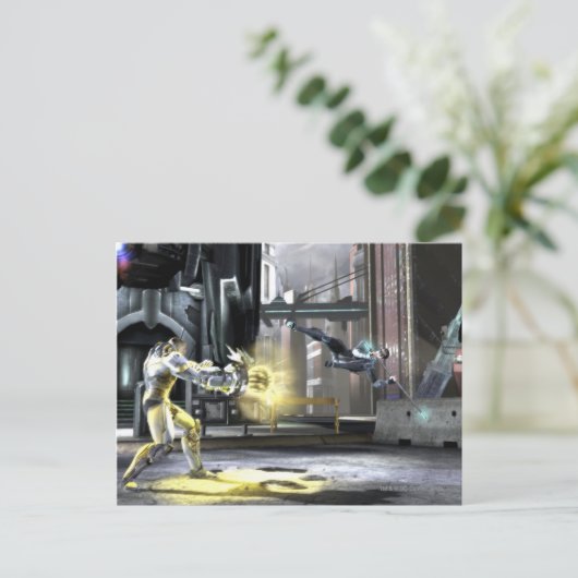 Screenshot: Cyborg vs Nightwing 2 Briefkaart (Staand voorkant)