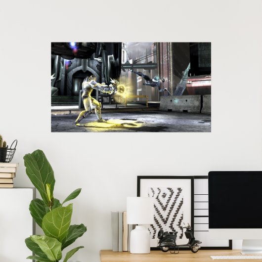 Screenshot: Cyborg vs Nightwing 2 Poster (Thuiskantoor)