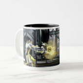 Screenshot: Cyborg vs Nightwing 2 Tweekleurige Koffiemok (Voorkant links)