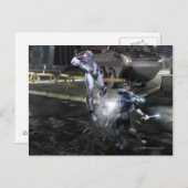 Screenshot: Cyborg vs Nightwing 3 Briefkaart (Voorkant / Achterkant)