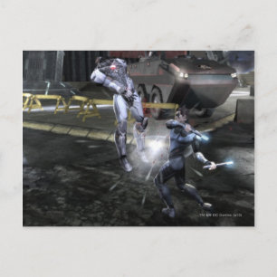 Screenshot: Cyborg vs Nightwing 3 Briefkaart