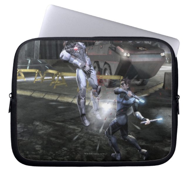Screenshot: Cyborg vs Nightwing 3 Laptop Sleeve (Voorkant)