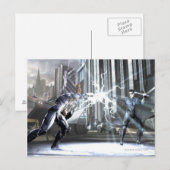 Screenshot: Cyborg vs Nightwing 4 Briefkaart (Voorkant / Achterkant)