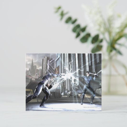 Screenshot: Cyborg vs Nightwing 4 Briefkaart (Staand voorkant)