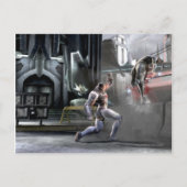 Screenshot: Cyborg vs Nightwing Briefkaart (Voorkant)