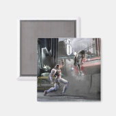 Screenshot: Cyborg vs Nightwing Magneet (Voorkant / Achterkant)