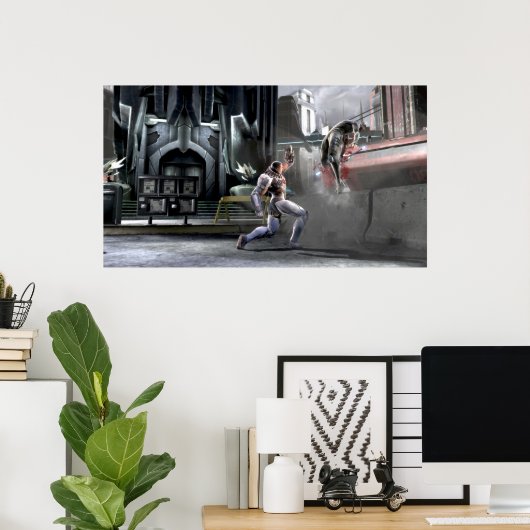 Screenshot: Cyborg vs Nightwing Poster (Thuiskantoor)