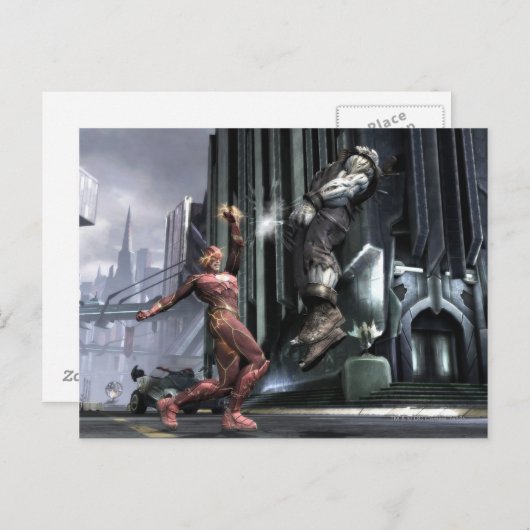 Screenshot: Flash vs. Grundy 3 Briefkaart (Voorkant / Achterkant)