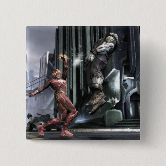 Screenshot: Flash vs. Grundy 3 Vierkante Button 5,1 Cm (Voorkant)