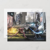 Screenshot: Flash vs Nightwing Briefkaart (Voorkant / Achterkant)