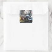 Screenshot: Flash vs Nightwing Vierkante Sticker (Tas)