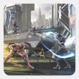 Screenshot: Flash vs Nightwing Vierkante Sticker
