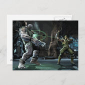 Screenshot: Grundy vs Green Arrow Briefkaart (Voorkant / Achterkant)