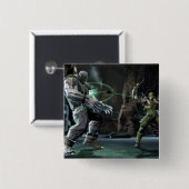 Screenshot: Grundy vs Green Arrow Vierkante Button 5,1 Cm (Voorkant /achterkant)