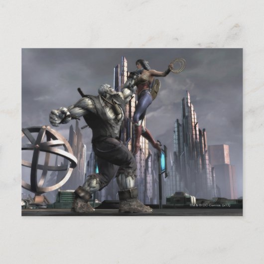 Screenshot: Grundy vs Wonder Woman Briefkaart (Voorkant)