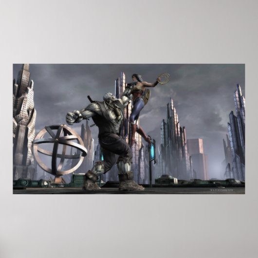 Screenshot: Grundy vs Wonder Woman Poster (Voorkant)