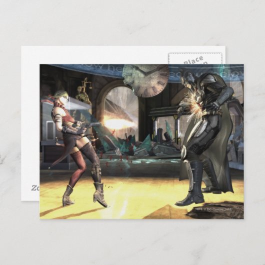 Screenshot: Harley vs Batman 2 Briefkaart (Voorkant / Achterkant)