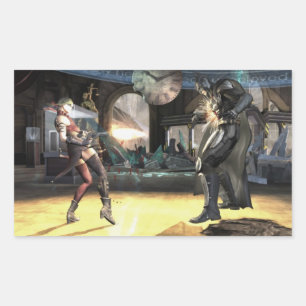 Screenshot: Harley vs Batman 2 Rechthoekige Sticker