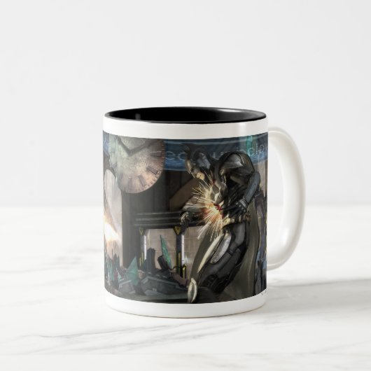 Screenshot: Harley vs Batman 2 Tweekleurige Koffiemok (Voorkant rechts)