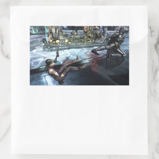 Screenshot: Harley vs Batman Rechthoekige Sticker (Tas)