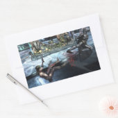 Screenshot: Harley vs Batman Rechthoekige Sticker (Envelop)