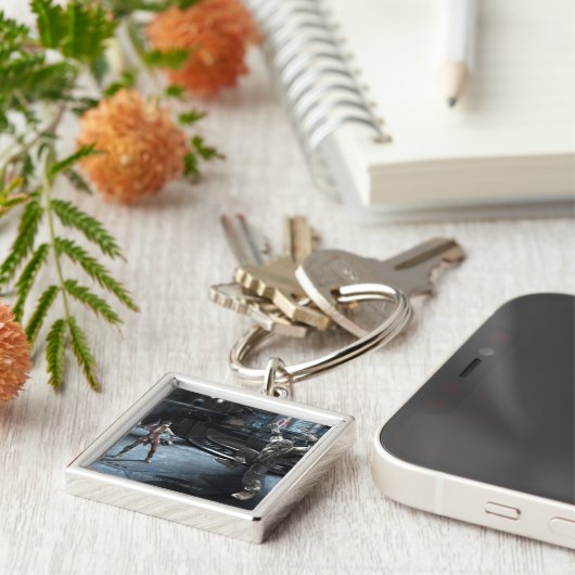 Screenshot: Harley vs Grundy Sleutelhanger (Zijkant)