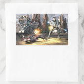 Screenshot: Harley vs Nightwing Rechthoekige Sticker (Tas)