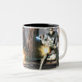 Screenshot: Harley vs Nightwing Tweekleurige Koffiemok (Voorkant rechts)