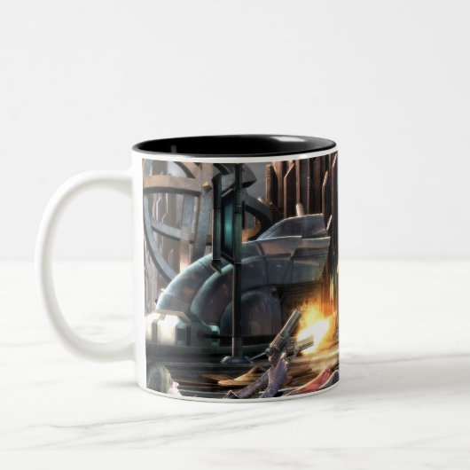 Screenshot: Harley vs Nightwing Tweekleurige Koffiemok (Links)