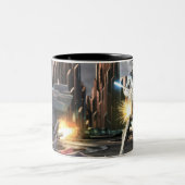 Screenshot: Harley vs Nightwing Tweekleurige Koffiemok (Center)