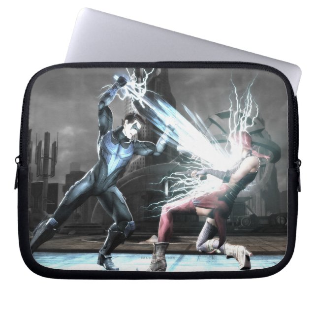 Screenshot: Nightwing versus Harley Laptop Sleeve (Voorkant)