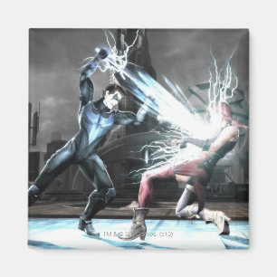Screenshot: Nightwing versus Harley Magneet