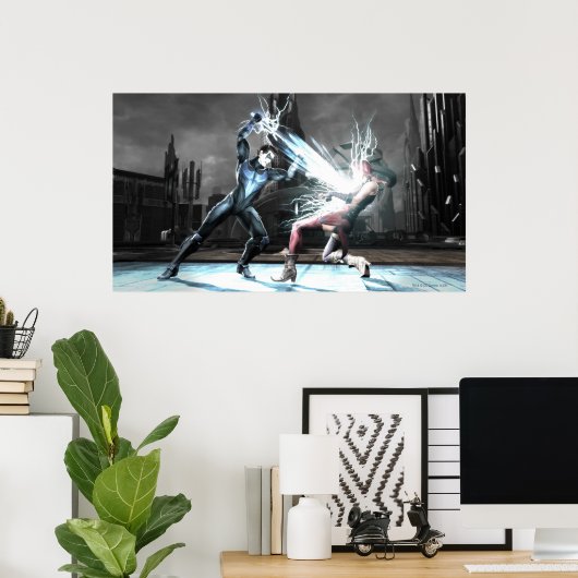 Screenshot: Nightwing versus Harley Poster (Thuiskantoor)