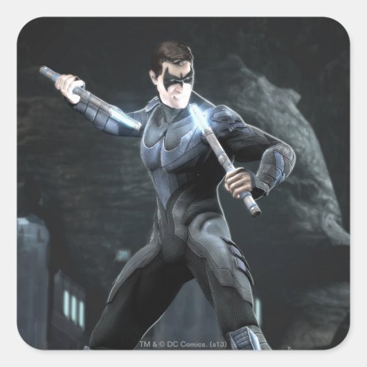 Screenshot: Nightwing Vierkante Sticker (Voorkant)